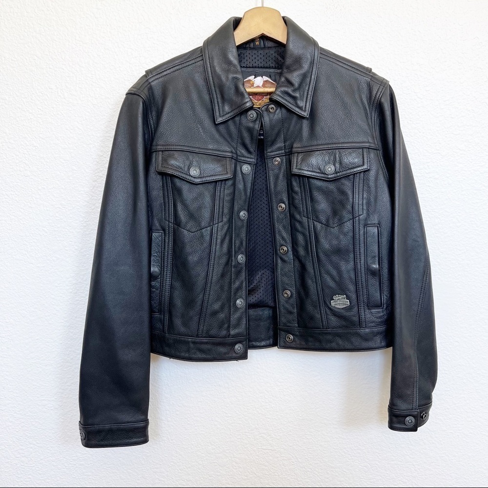 Harley Davidson- Women’s 100% Genuine Leather Jacket - Small